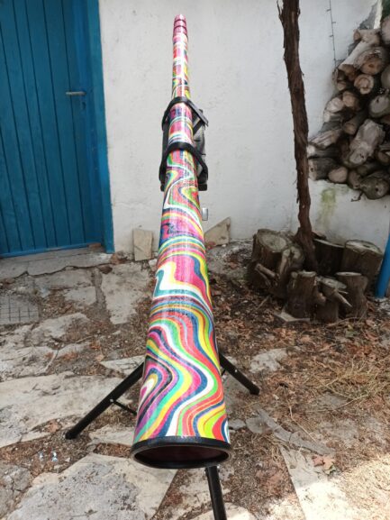 JUST SOLD! "Psychadelic Swirls (SOTA) Slide Didgeridoo JUST SOLD!