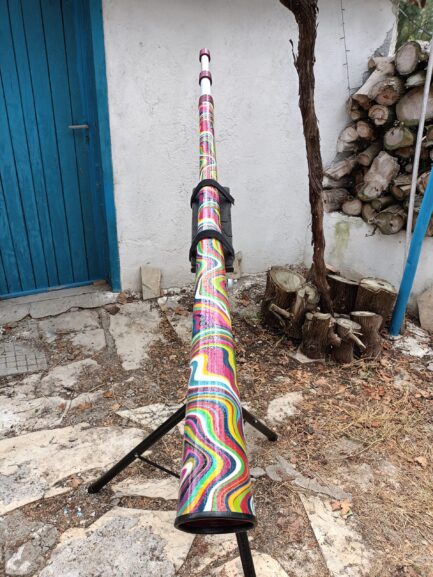 JUST SOLD! "Psychadelic Swirls (SOTA) Slide Didgeridoo JUST SOLD! - Image 5