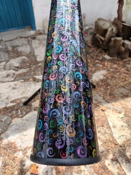 "Black Swirls Pattern" (SOTA) Slide Didgeridoo - Image 6