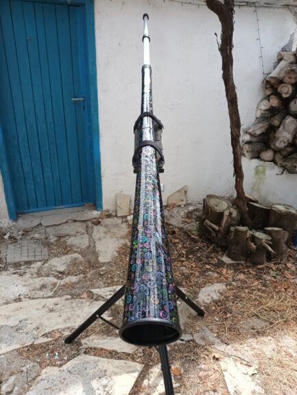 "Black Swirls Pattern" (SOTA) Slide Didgeridoo
